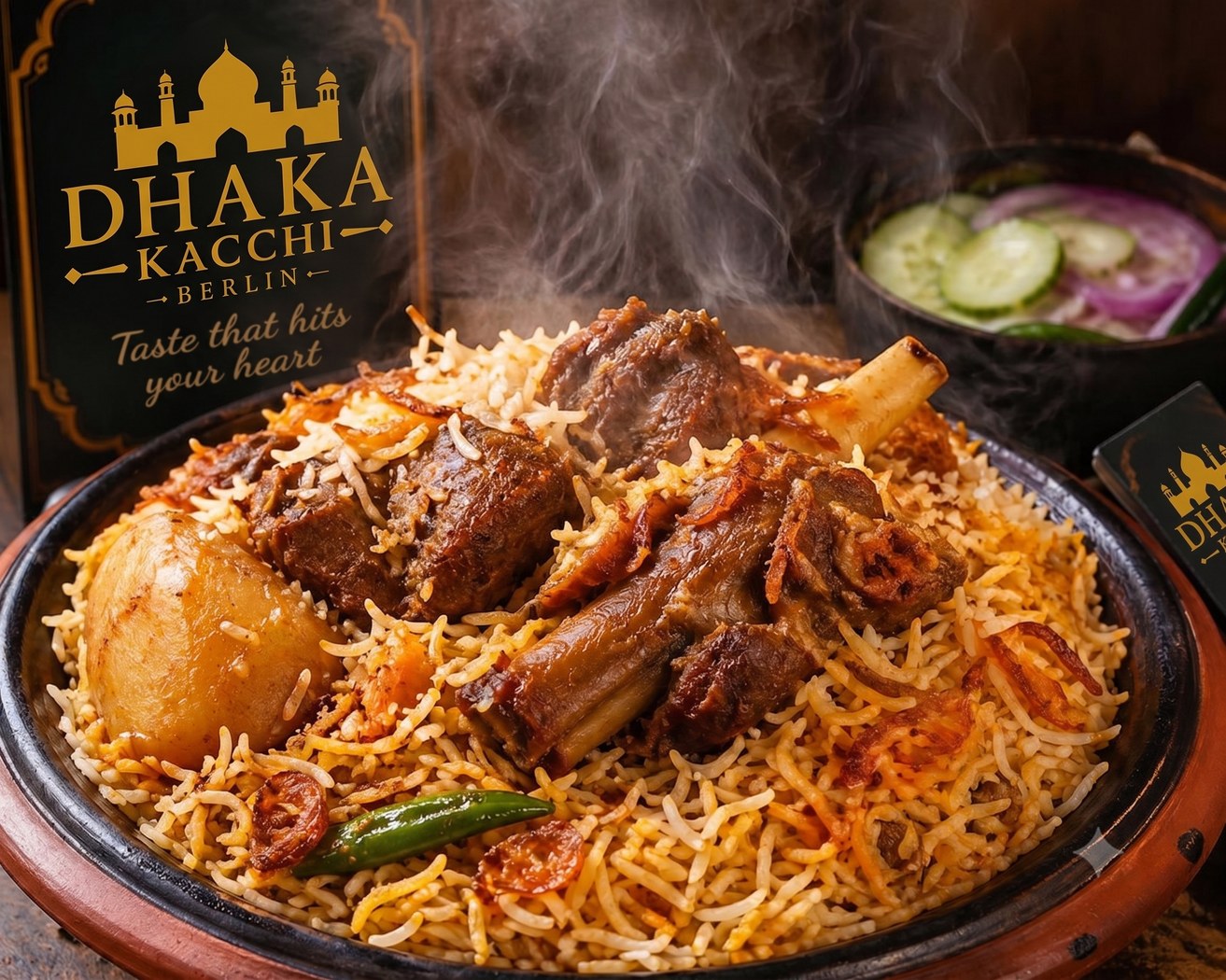 Dhaka Kacchi Biriyani Berlin — authentic slow-cooked kacchi